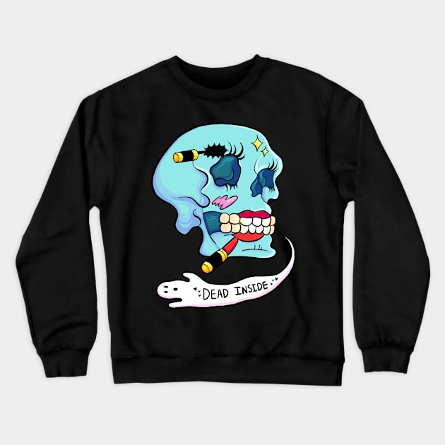 Dead Inside Crewneck Sweatshirt by steffiemolla